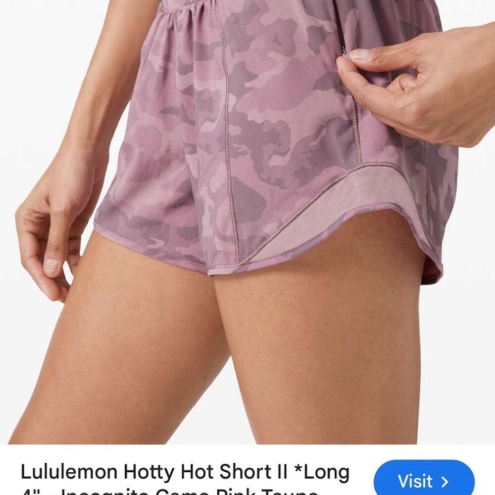 Lululemon Hotty Hot 4" Tall Shorts